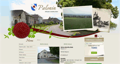 Desktop Screenshot of palonin.cz